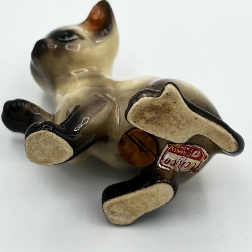 Vintage Ucagco Ceramics Japan Playful Siamese Kitten Salt Shaker Replacement - Picture 5 of 9